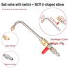 Brass 1/4 High-Pressure Car Wash Water Gun Ball Valve with Quick Plug Connection