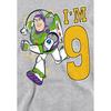 Toy Story Childrens/Kids IÂ´m 9 Buzz Lightyear Heather Birthday Pullover Hoodie