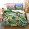 Farm Tractor Bedding Set Duvet Cover Set with Pillowcase Home Textile Twin Full Queen King Bedclothes for Family Home Decor