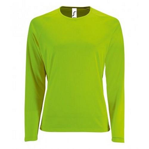 SOLS Womens/Ladies Sporty Long Sleeve Performance T-Shirt L bleu azur