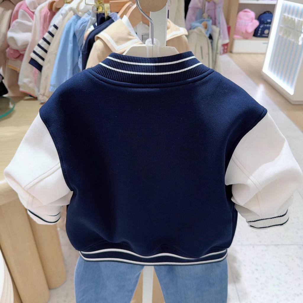 Veste de baseball coréenne tendance pour filles printemps/automne 2025 pour enfants moyens et grands