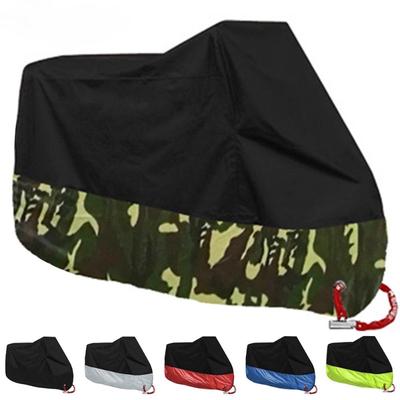 Waterproof Motorcycle Cover All Season Dustproof UV Protective Outdoor Indoor Scooter 190T Wear-resistant Fabric Motorbike Cover