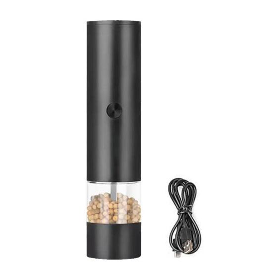 

Електричний набір для помелу солі та перцю з вбудованим світлодіодним світлом, регульованою крупністю, млинок для спецій, акумуляторний, кухонне приладдя, подарунок A