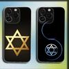 Davidova židovská hvězda Symbol Kryt na telefon Pro iPhone 16,15,14,13,12,11 Plus,Pro,Max,XR,XS,X,Plus,SE,Mini Průhledný měkký kryt