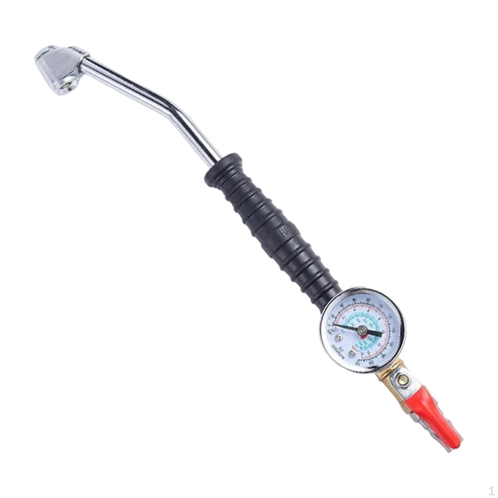 

Air Tyre Pressure Inflator Gauge Tire Chuck Sturdy Pump Professional Inflation Adapter for
