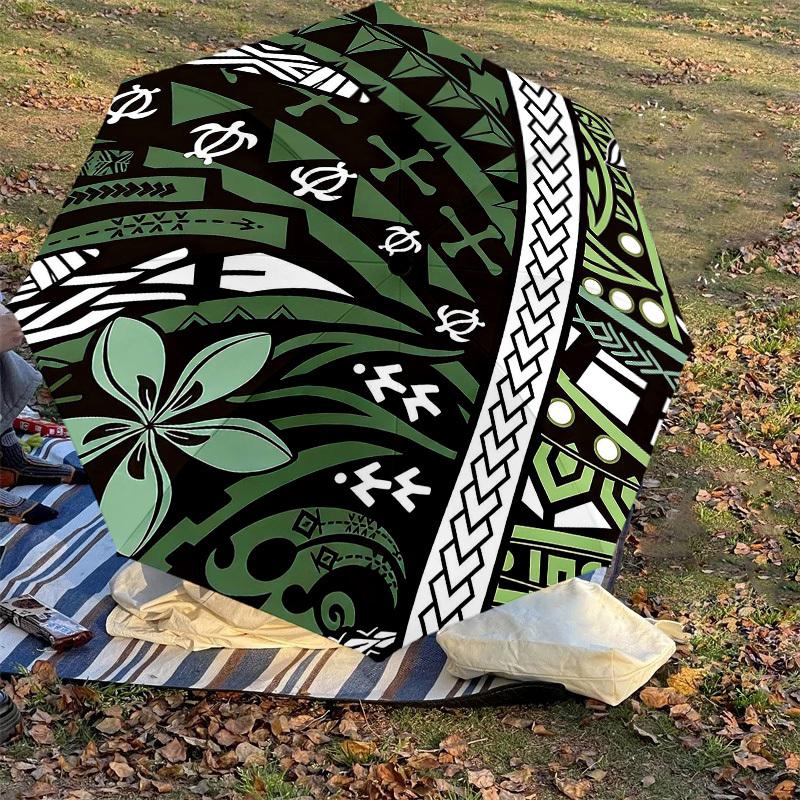 1PC Tattoo Pattern Umbrella-8-Rib Reinforced Portable Folding Travel Suitable for All Seasons Outdoor Daily Use-J403