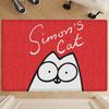 Anime Simons Cat Bathroom Mat Anti-slip Absorb Water Long Strip Cushion Bedroon Mat Welcome Doormat