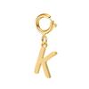 spring buckle Letter Charms Pendant initial charms pendant for Women Necklace earring Zircon keychain DIY accessories Wholesale