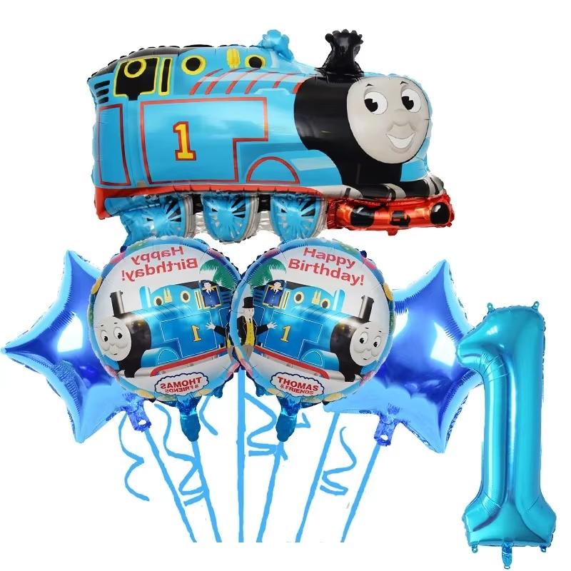 Thomas Trains Theme Party Decorations Thomas Friend Plates Cups Backdrop Balloons Kids Birthday Party Supplies Baby Shower Gifts