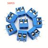 50PCS KF301 Screw 2Pin 5.0mm Straight Pin PCB Screw Terminal Block Connector