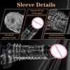 Dildo Condoms Expand Penis Extension Sleeve Reusable Condoms Delay Ejaculation Sex Toy for Men