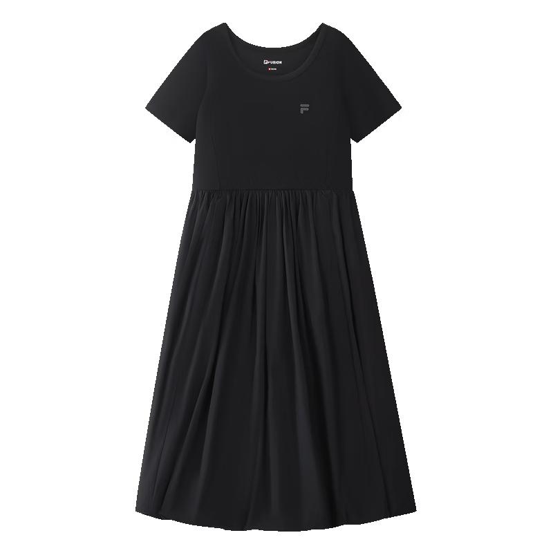FILA FUSION Spliced Short Sleeve Dress S