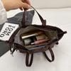 Light Luxury Solid PU Hasp Shoulder Bag for Women Commuting Frosted Leather Handbag   Large Capacity Niche Tote Bags