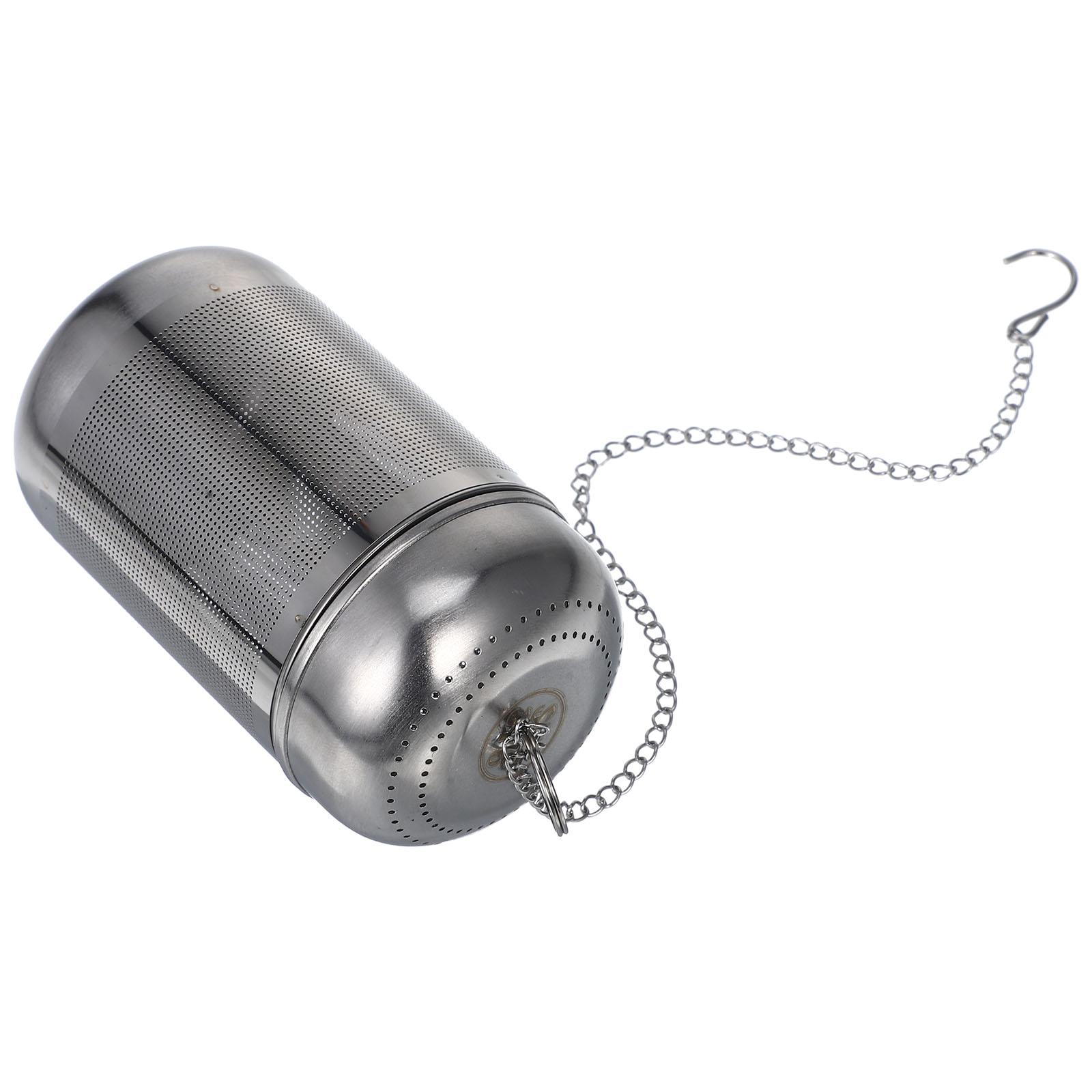 

Нержавеющая сталь тушеная корзина маленький фильтр чайник горячий горшок фильтр шариковый фильтр корзина для специй 316 кухонная сетка многоразового использования 9.5X5CM серебряный