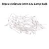 50 Stück 3 mm 12 V Edison Miniatur Neon Kontrolllampe Glühbirne