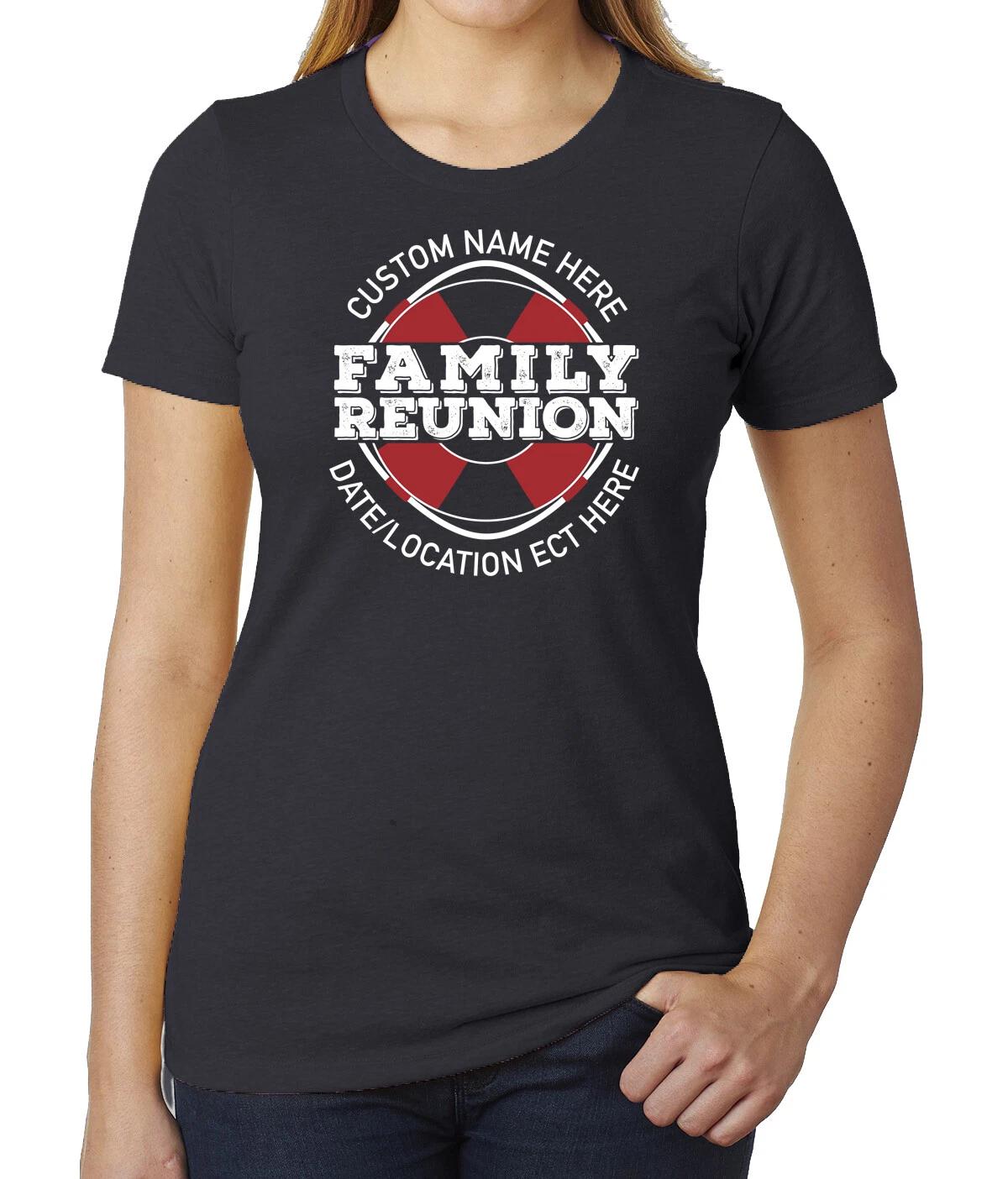 Life Raft with Custom name and Date- Family Reunion Woman s T-Shirts XL