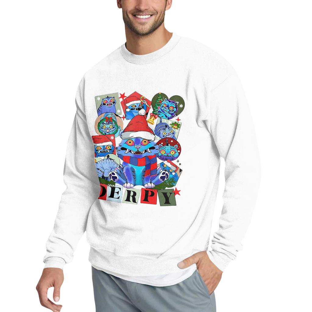 Men's Casual Sweatshirt With Fun Film-Themed Print