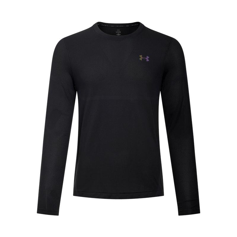 Under Armour RUSH Seamless T Shirt Men s Black 001 1379282-001 2XL