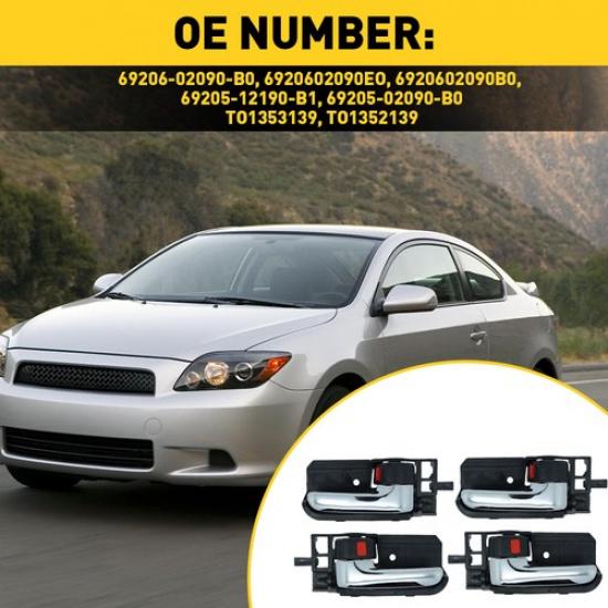 2/4Pcs Ide Interior Door Handle LH RH Side For Corolla Toyota Matrix Beige