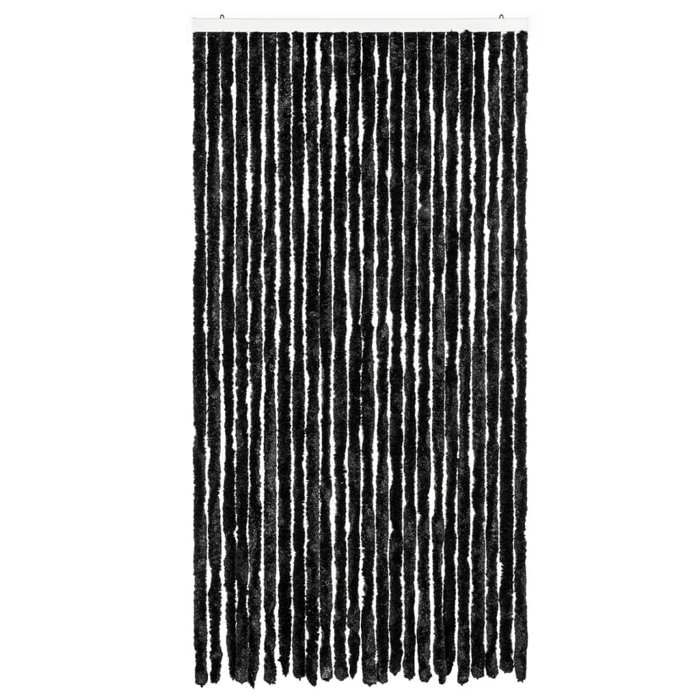 VidaXL Fly Curtain, Insect Screen with Hook, Door Curtain Adjustable Length and Width, Anthracite 377382