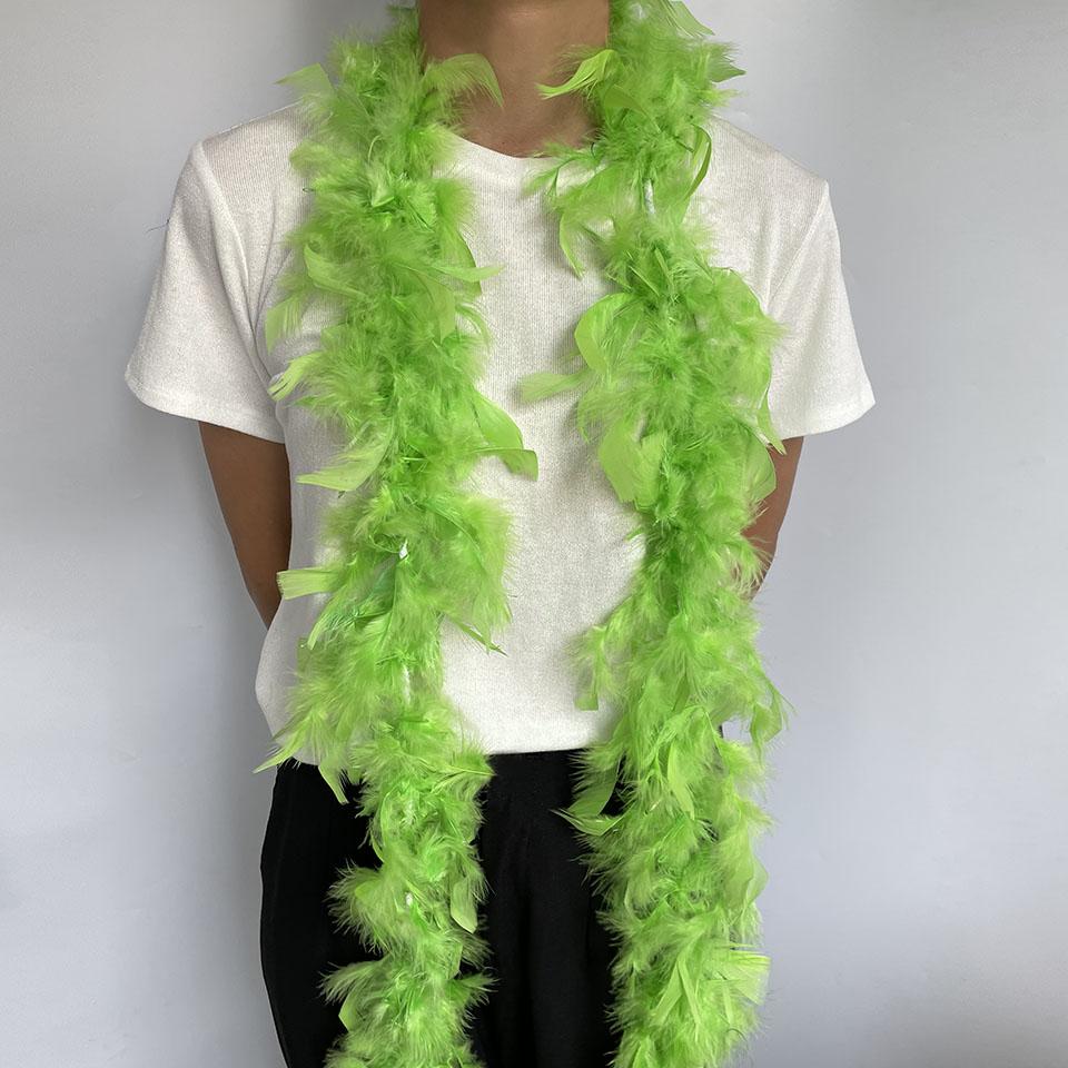 Dyed Various Turkey Feathers Boa 4 Meters Marabou Feather Shawl for Party Wedding Dress Decoration Plumes for Crafts 38-40G