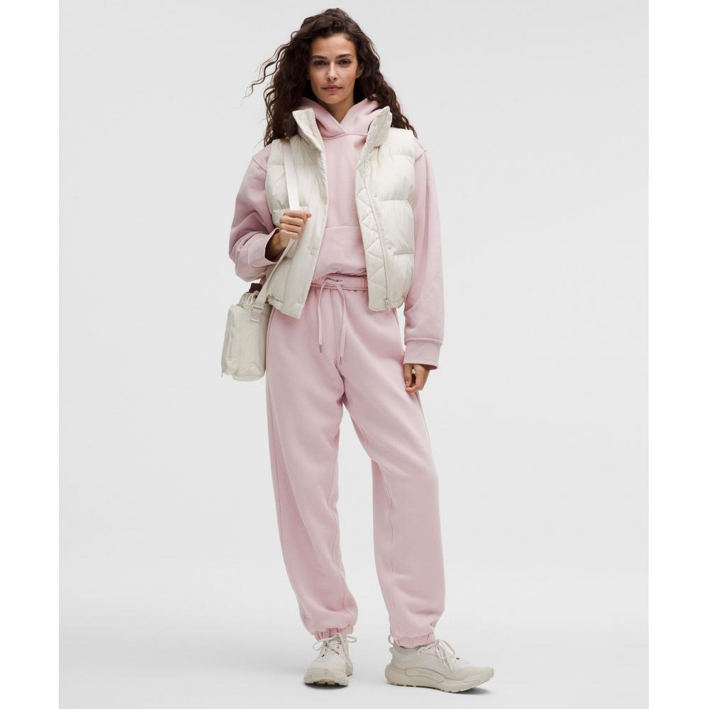 Lululemon Women S Steady State overSized Hoodie Porcelain Pink