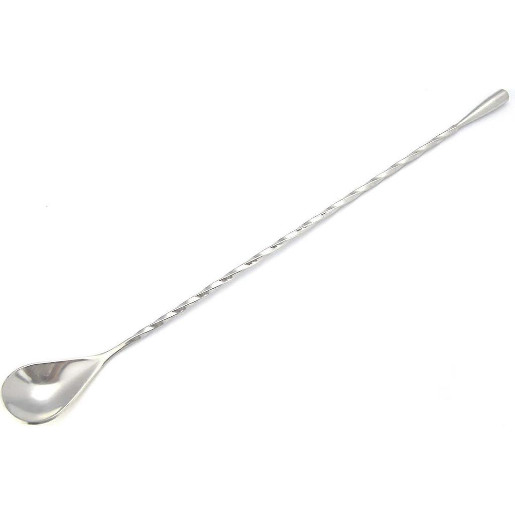 Cuchara Mezcladora Lágrima 30cm Acero Inoxidable 304 para Cócteles y Bebidas - Herramienta Profesional de Cuchara de Bar para Mixología en Bares Restaurantes