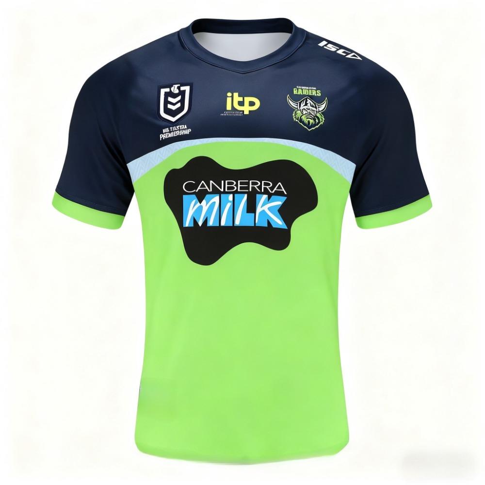 2026 Summer Men's New Canberra Raiders Rugby Training Jersey and Children's Sports Quick-drying T-shirt for Both Men and Women