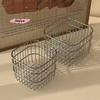 M-Metal Desktop Storage Basket Iron Art Coffee Organizer Kitchen Miscellaneous Items Organizer Makeup Storage Box