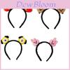 Bt21 Line Friends 3D pluche haarband voor dames, zacht en comfortabel, met schattige oortjes.
