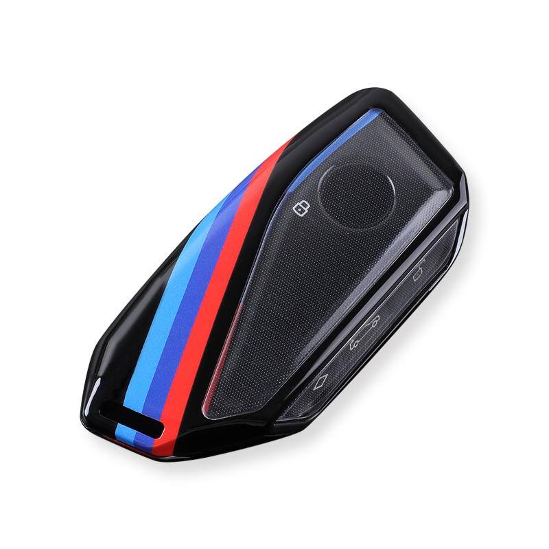 

For BMW 740i 760i 5 Series G60 X1 X2 X5 X6 X7 IX1 IX2 IX I5 I7 G05 2023 Car Key Shell Housing ABS+TPU Remote Fob Bag