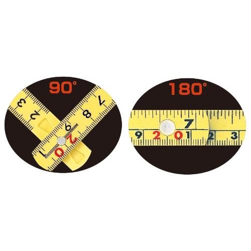 Shinwa Sokutei Fiber Folding Ruler, 5 Folds, 1m, 78605