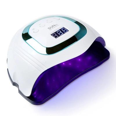 Lámpara potente de 168W para manicura, lámpara LED UV de tamaño de doble mano, secador de uñas para máquina de manicura