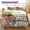 Grand Theft Auto Pattern Bedding,Quilt Set Quilt Cover Pillowcase Home Birthday Gift (1 * duvet cover + 2 * pillowcase, without core)