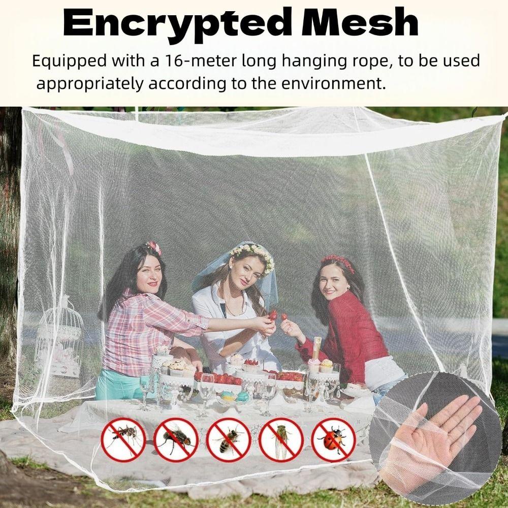 Portable Mosquito Net Shelter Summer Hanging Mosquito Mesh Insect Proof Tent Garden Backyard