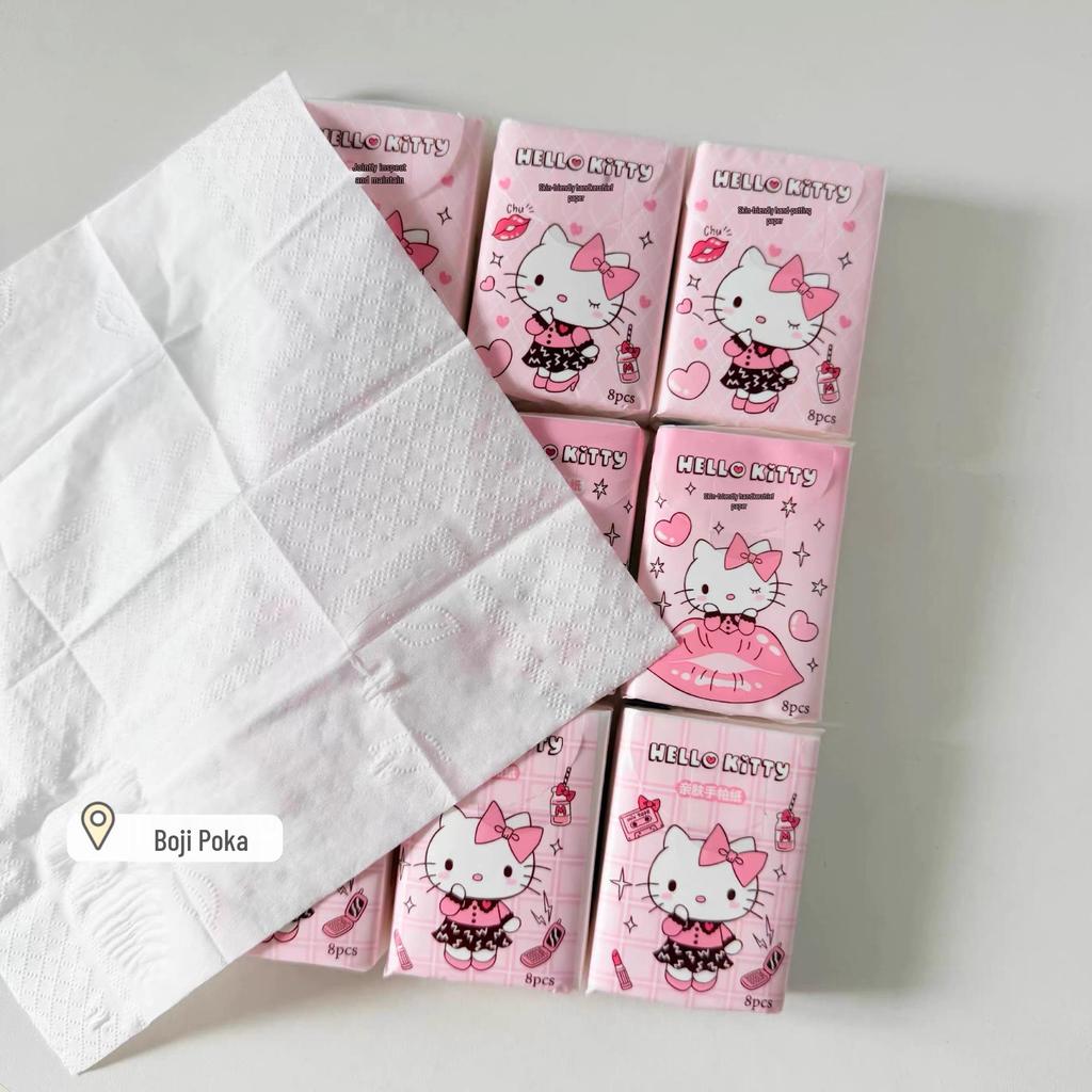 Sanrio Hello Kitty Solid Color 9-Pack Portable Tissues