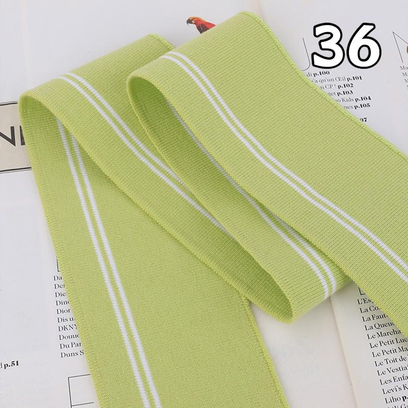 

6x90cm High Stretch Knitted Rib Cotton Fabric for T-Shirt Neckline Baseball Uniform Collar Cuffs Trim DIY Decoration Accessories Fixed Size 6x90cm