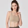 Cross-Strap Shockproof Sports Bra with Integrated Cup - Breathable, High-Intensity Performance Yoga Wear