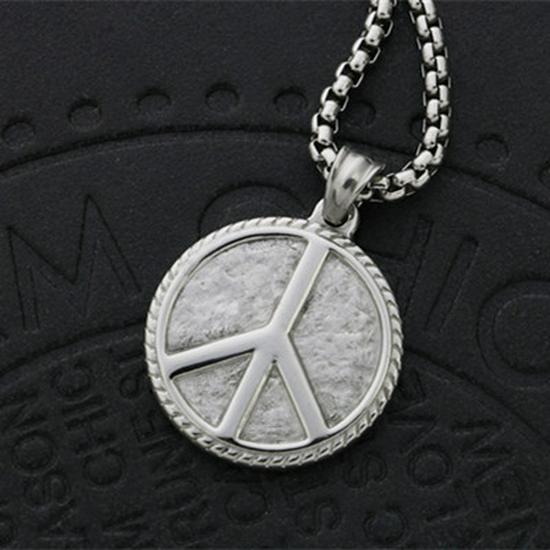 

Унисекс Ожерелье из титановой стали с символом мира для студентов и хип-хоп моды Pendant Only (No Necklace)