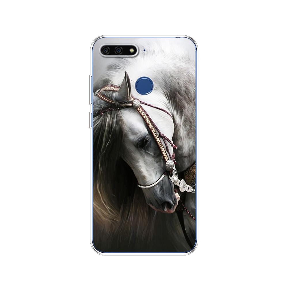 For Huawei Honor 7C 5.7 Inch Case Cover Soft Silicone TPU Cute Cover Back Protective Phone Case For Huawei Honor 7c Aum-L41 Bags