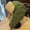 Winter Fietsmuts Bril 1 Stuks/1 Set Pet Zacht Opvouwbaar Oorkleppen Fleece Verdikt Lei Feng Unisex Warm Houden Wasbaar Oogbescherming Aviator voor Skiën