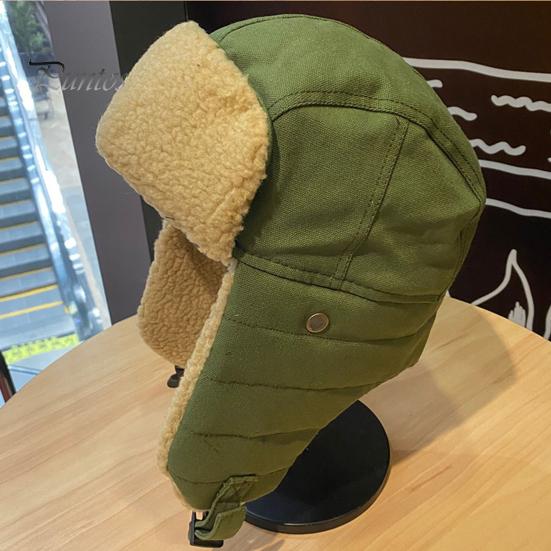 Winter Fietsmuts Bril 1 Stuks/1 Set Pet Zacht Opvouwbaar Oorkleppen Fleece Verdikt Lei Feng Unisex Warm Houden Wasbaar Oogbescherming Aviator voor Skiën