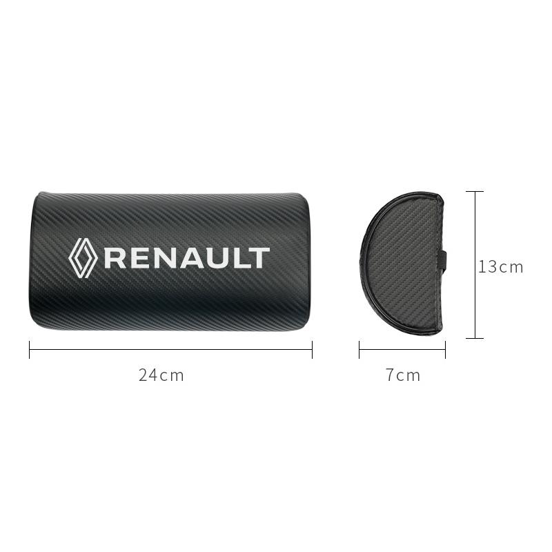 1Pcs Car Neck Pillows Single Headrest Sticker For Renault Clio Vel Satis Twingo Captur Symbioz Rafale Boreal Megane ZOE MM8