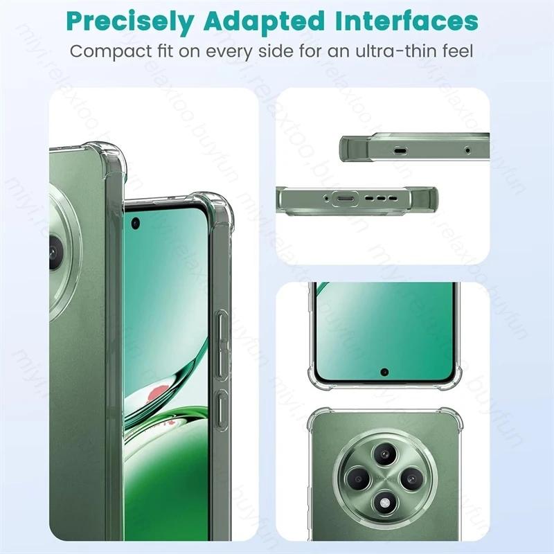 Poduszki powietrzne Odporne na wstrząsy Przezroczyste Silikonowe Etui dla Oppo Reno 13 12 F 11 10 7 Pro A60 A78 A95 A58 A57 A38 A18 A54 4G 5G TPU Miękkie Etui