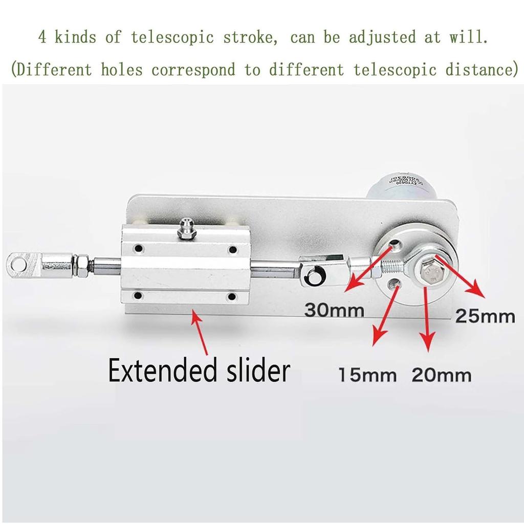 12V Linear Actuator Motor, DIY Automatic Telescopic Reciprocating Push Rod with Adjustable Stroke and Speed for Lift Machine