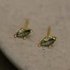 1 Pair of Stylish and Simple Olive Green Earrings, with A Changeable Temperament, Suitable for Daily Commuting. Mini Exquisite Earrings