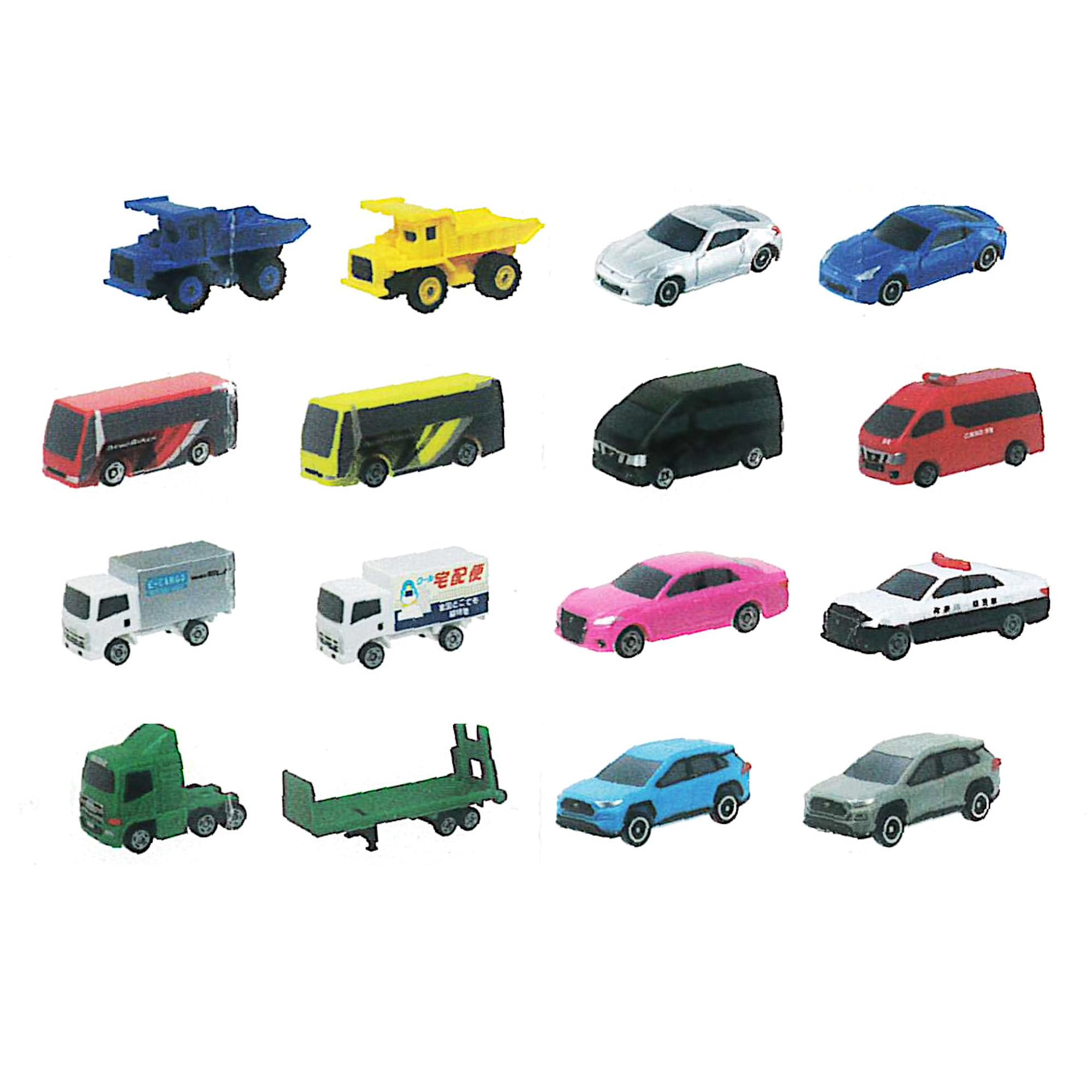 

Pocket Tomica Все 16 типов Vol.17 [Полная версия]