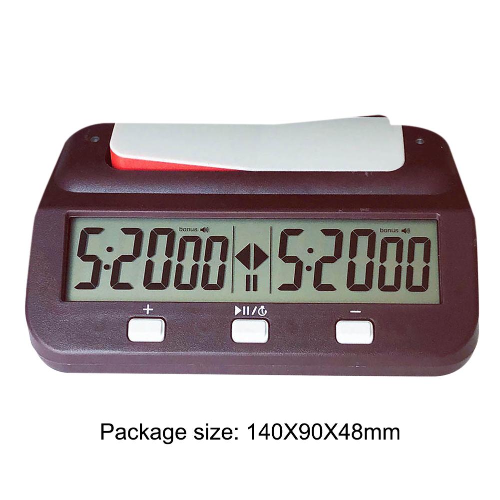 Board Game Stopwatch Professional Digital Chess Clock Plastic Battery Powered Multifunctional Lightweight for Training Teaching