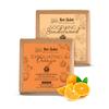 Pachet săpunuri de baie Nat Habit Portocală și Santal De-Tan | Săpunuri procesate la rece cu Vitamina C și Santal Roșu | Acnee corporală, coșuri și controlul sebumului, ten luminos