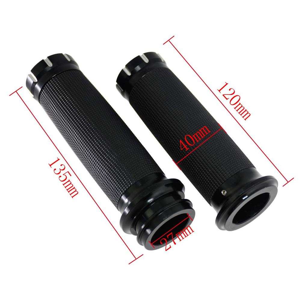 HDBUBALUS Motorcycle 25mm Electronic Throttle Handle Grips for Harley and Softail 1" Touring, Trike,